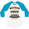 Super Cool Grandson Of A Freaking Awesome Grandma 3/4 Sleeve Shirt