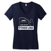 i was on the other line Women's V-Neck T-Shirt