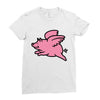 flying pig Ladies Fitted T-Shirt