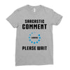 sarcastic comment loading Ladies Fitted T-Shirt