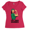 liver cancer awareness can do it Women's Triblend Scoop T-shirt