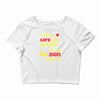 mans best friend Crop Top