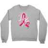 breast cancer awareness hope ribbon heart Crewneck Sweatshirt