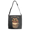 owl coffee Adjustable Strap Totes