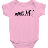 evolution of a golfer mens black golf t shirt top new Baby Onesie