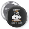 daddy and son not always eye to eye Pin-back button