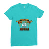 only loves her bed and her momma Ladies Fitted T-Shirt
