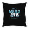 i'm a nerd Throw Pillow