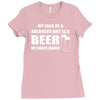 beer drinkers beer diet balance Ladies Fitted T-Shirt