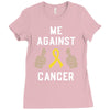 Me Against Cancer Ladies Fitted T-Shirt