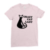 crazy cat lady Ladies Fitted T-Shirt