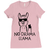 no drama llama Ladies Fitted T-Shirt