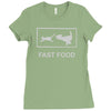 fast food funny Ladies Fitted T-Shirt