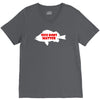 funny size does matter fishing fish holiday jarvis reel rod line sinke V-Neck Tee