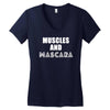 muscles and mascara Women's V-Neck T-Shirt