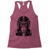 monkey in the motorcycle Racerback Tank