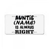 personalised auntie License Plate