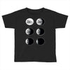 the phases of the moon of laika dog Toddler T-shirt