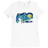 super starry night Ladies Fitted T-Shirt