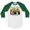 Grant Wood American Gothic 3/4 Sleeve Shirt