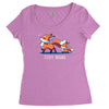 foxy mama Women's Triblend Scoop T-shirt