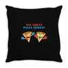 pizza debate Throw Pillow