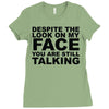 rude slogan Ladies Fitted T-Shirt