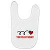 you stole my heart (2) Baby Bibs