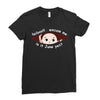 June Peeking Out Baby Boy Ladies Fitted T-Shirt