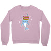 narwhal donuts kawaii cute unicorn harajuku sweet cool awesome Crewneck Sweatshirt
