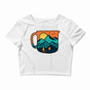 coffee and adventure Crop Top