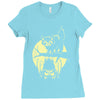 cat and bat halloween Ladies Fitted T-Shirt