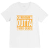 straight outta third grade V-Neck Tee