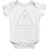 warning god of thunder Baby Onesie
