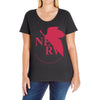 nerv -Evangelion Ladies Curvy T-Shirt