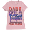 papa   body guard Ladies Fitted T-Shirt