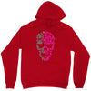 two coloured patterned skull   mens funny Unisex Hoodie
