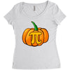 pumpkin pi Women's Triblend Scoop T-shirt