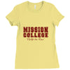 mission college maroon Ladies Fitted T-Shirt