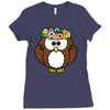 lovely owl Ladies Fitted T-Shirt