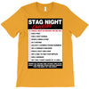 funny stag night checklist, ideal gift, christmas present T-Shirt