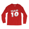 team 10 silver Long Sleeve Shirts