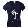 turntable dj,club,vinyl,dance,music,technics Women's V-Neck T-Shirt