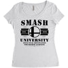 Smash University Women's Triblend Scoop T-shirt