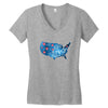 4th of July Women's V-Neck T-Shirt