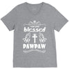 I Am One Blessed Pawpaw V-Neck Tee