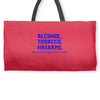 funny t shirt alcohol tobacco firearms who's bringing the chips tee Weekender Totes