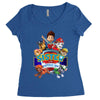 paw patrol birthday boy sister Women's Triblend Scoop T-shirt