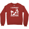 i support single moms Crewneck Sweatshirt