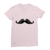 mustache Ladies Fitted T-Shirt